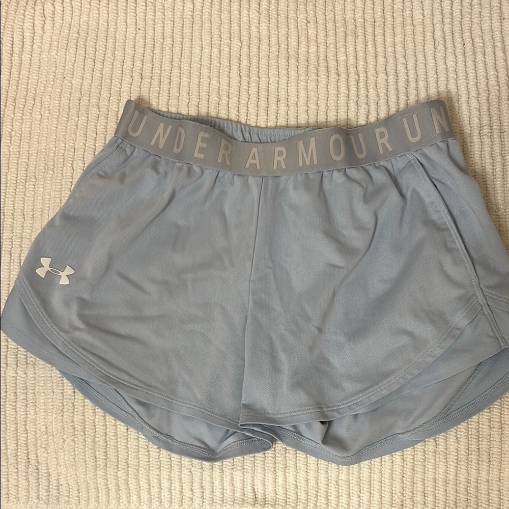 Under Armour Women's light blue Running Shorts